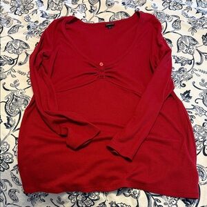 Torrid Red Long Sleeve Top